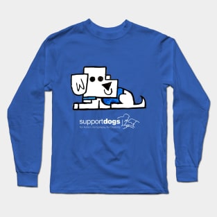 laying support dog Long Sleeve T-Shirt